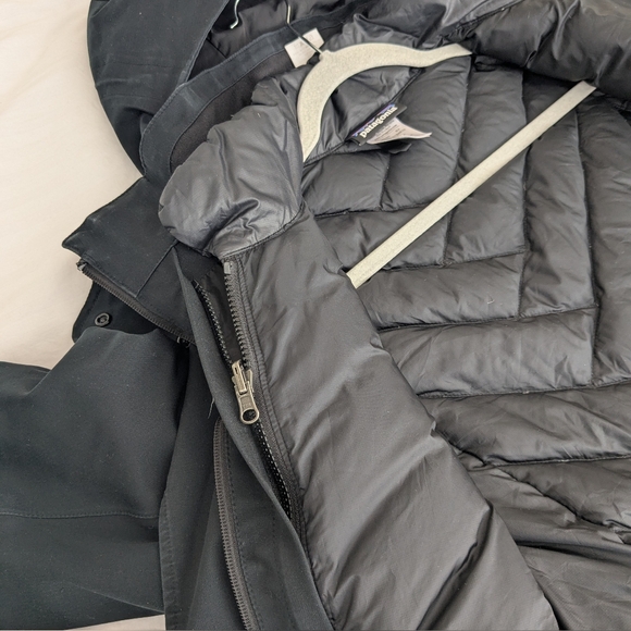Patagonia Black Double Layer Women's Coat - Picture 5 of 8